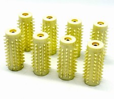 8pc Clairol KINDNESS Red Dot Mist Hairsetter Curlers Rollers Denmark Vintage