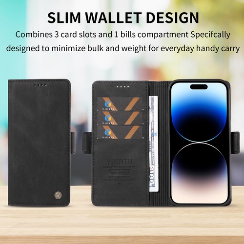 Luxury Leather Magnetic Flip Wallet Case For Samsung Galaxy A-series Phone Cover - Bild 33 von 63