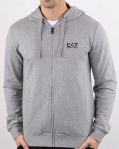Emporio Armani EA7 Com Capuz Em Grey Marl-Moletom Com Capuz, zíper, capuz, | eBay