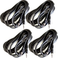 4x Hosa 10' 1/8 Stereo Patch Cables Cmm-110 3.5mm Trs Balanced Cable on sale 4x Hosa 10' 1/8 Stereo Patch Cables Cmm-110 3.5mm Trs Balanced Cable on sale