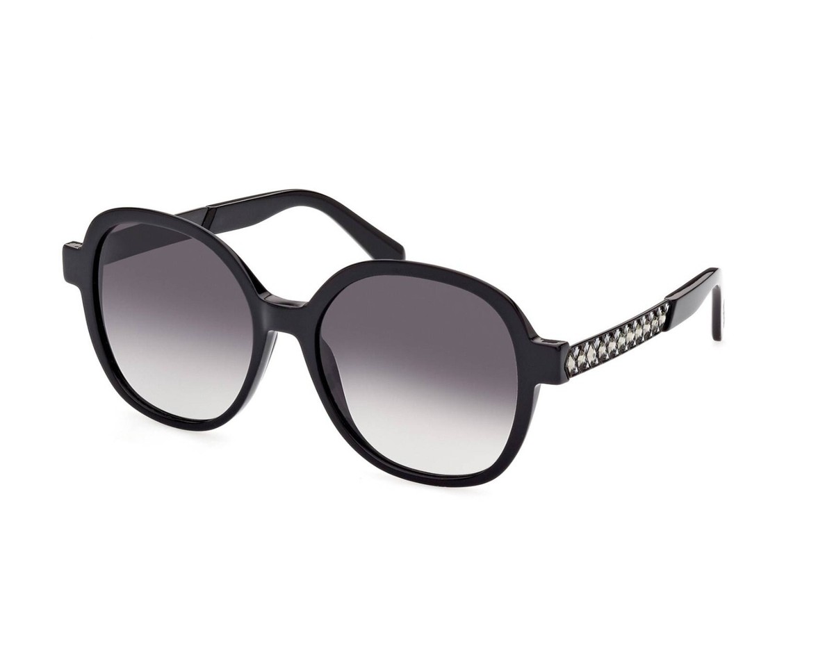 Swarovski Sunglasses, black plastic frames, crystals on stems, great condition Swarovski Black Plastic Frame Sunglasses for Women for sale  main image 3
