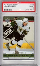 2006-07 Upper Deck Young Guns Loui Eriksson #210 Rookie RC PSA 9 Mint Pop 3