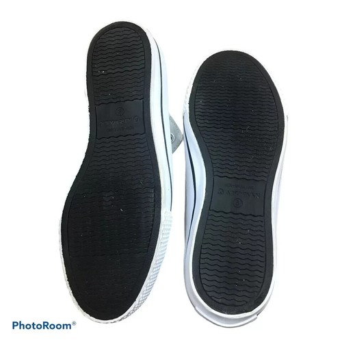Womens Black Canvas AIRWALK Tennis Shoes Lace Up Size 3 Low Top - Picture 5 of 5