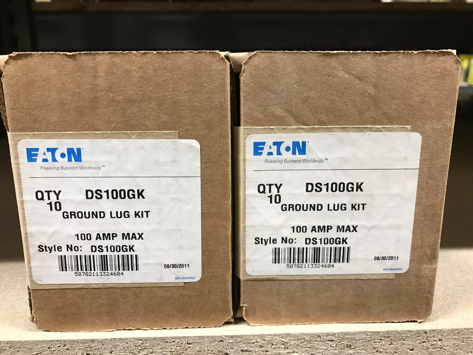 10 NIB CUTLER HAMMER EATON DS100GK 30-100 AMP GROUND LUG KIT