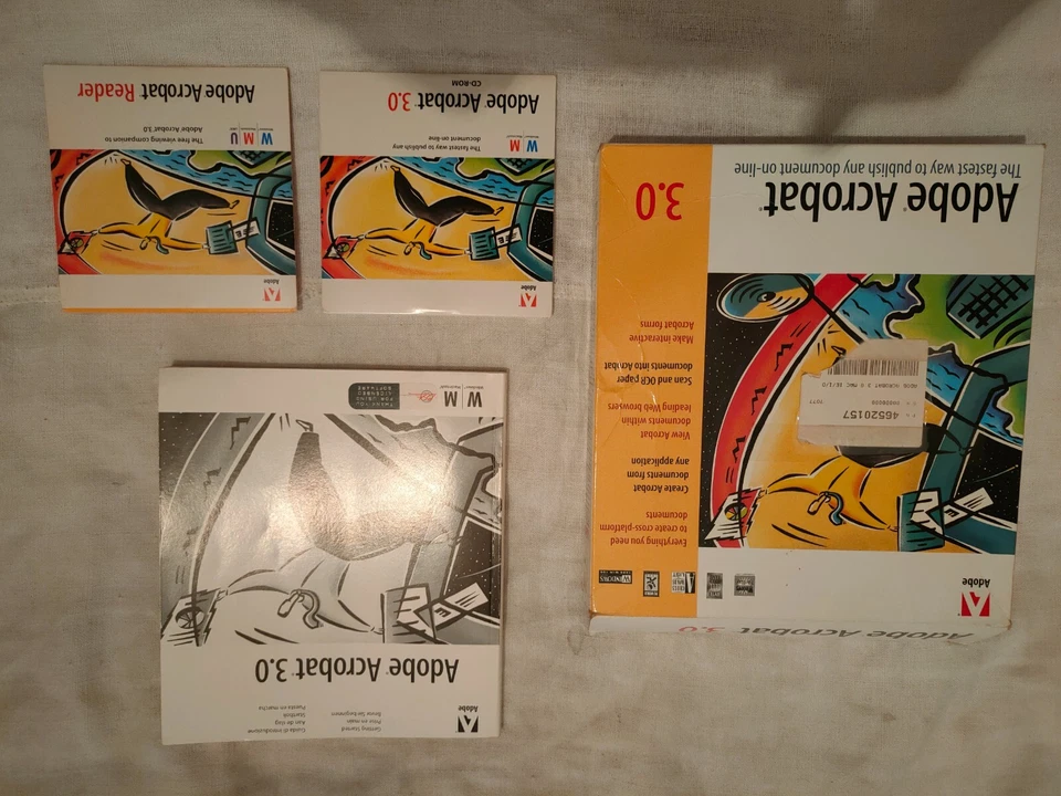 Adobe Acrobat 3.0 Win, Mac, Unix - ORIGINALE - Immagine 2 di 2