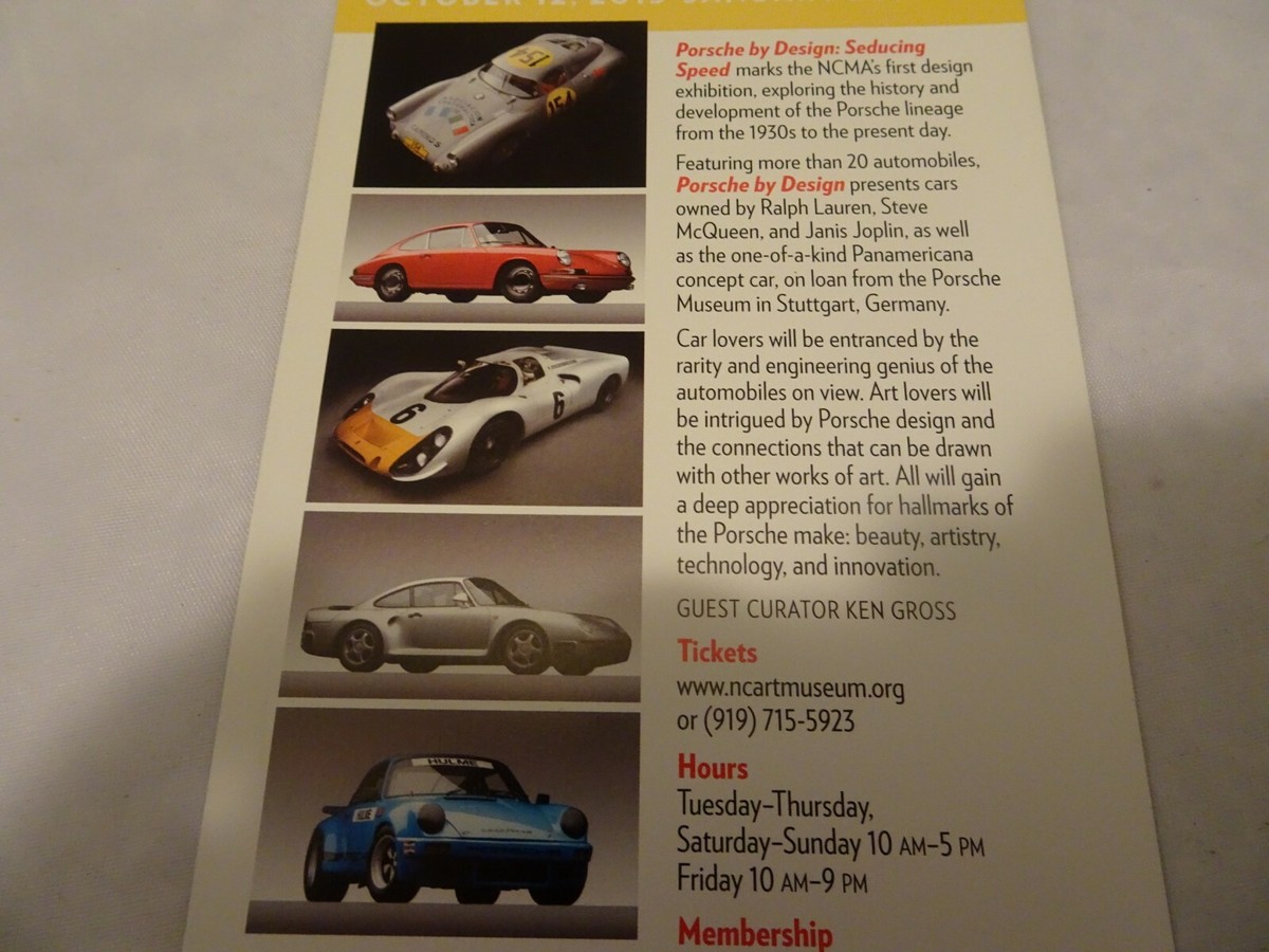 Porsche by Design Museum Exhibit Brochure Flyer | eBay