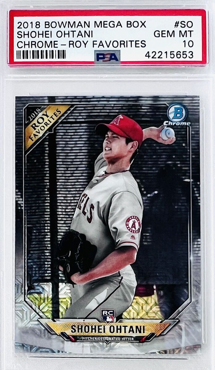 2018 Bowman Chrome Mega Box Shohei Ohtani RC ROY Favorites 2018 Bowman Chrome Mega Box Shohei Ohtani RC ROY Favorites