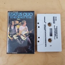 STATUS QUO TO BE OR NOT TO BE CASSETTE TAPE ALBUM VERY GOOD CONDITION FREE P P