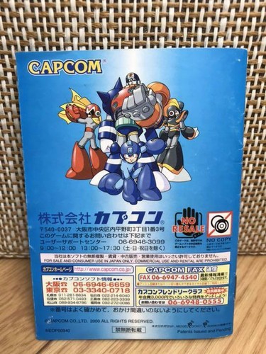 Neo Geo Pocket Color Rockman Battle & Fighters wz Box Megaman CAPCOM SNK Japan - Picture 5 of 6