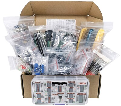 2200 pcs Premium Assorted Electronic Components Kit - Perfect for DIY Projects/-