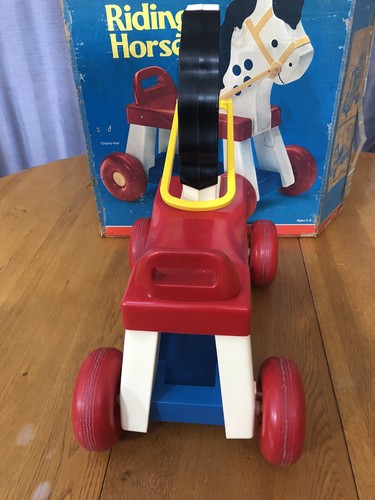 VTG 1976 FISHER PRICE RIDING HORSE PONY #978 W/ORIGINAL BOX CLIPPITY-CLOP SOUNDS - Picture 13 of 24