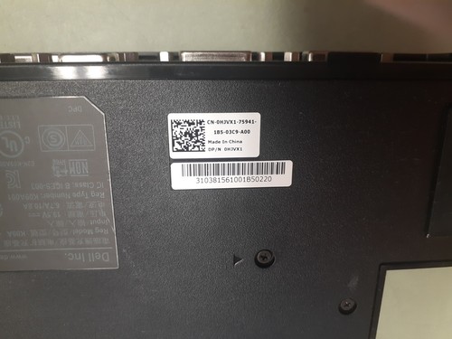 Dell E-Series E-Port Plus II Docking Station con USB 3.0 K09A 0HJVX1 HJVX1 - Foto 4 di 4