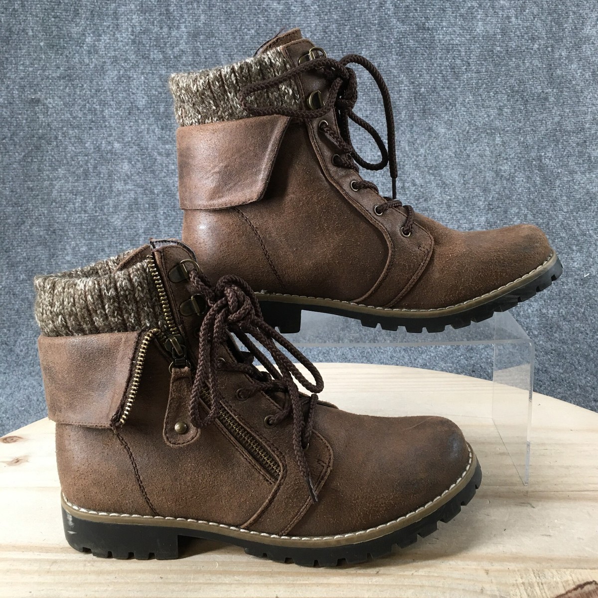 Cliffs White Mountain Boots Womens 8 M Pembroke Anklee Winter 200 C19110F Brown eBay