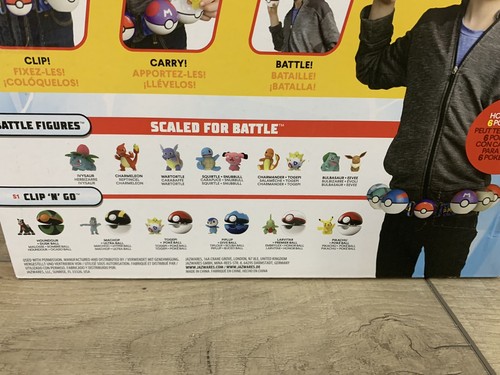 Pokemon Pikachu mit seltenem grünen Ball Clip 'N' Go Poke Ball Gürtel Set - Bild 7 von 10