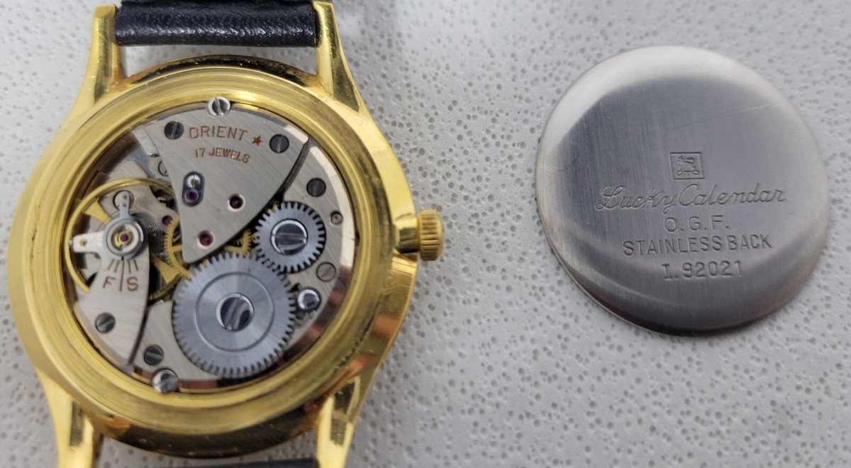 ORIENT Lucky Calendar Wrist Watch Hand Wind 1960s | eBay
