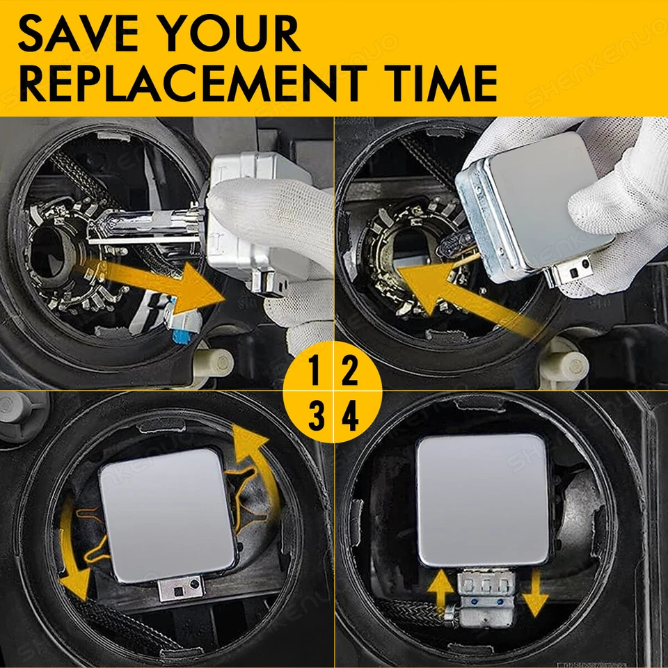 Para Cadillac XTS 2013-2017- 6000K HID Xenón Faros Bombillas haz alto y bajo Cantidad2 Foto 2 de 4