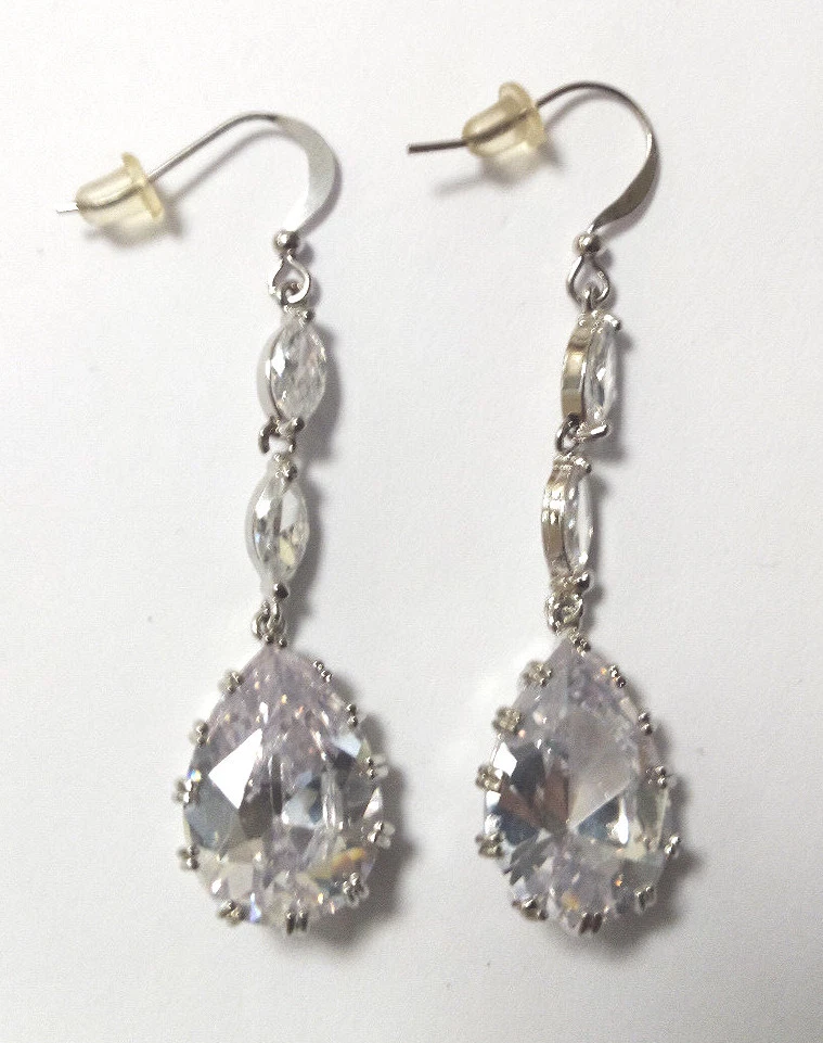 Silver shop formal earrings
