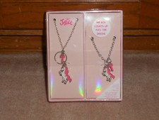 NEW, JUSTICE UNICORN MARQUEE JEWELRY BOX SET, INITAL "T", NECKLACE, BRACELET