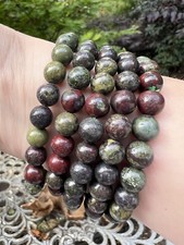 Dragon Blood Stone / Bloodstone Crystal Beaded Bracelet 8mm 1Pcs