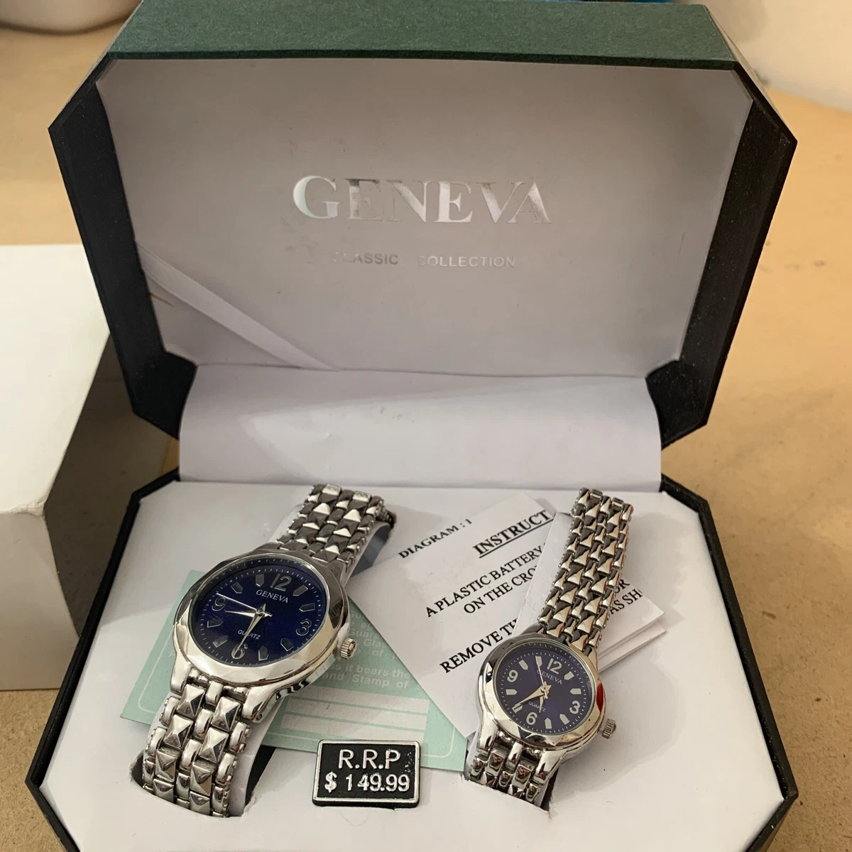 Geneva his and store hers watch set