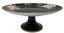Fitz & Floyd Cloisonne Peony Compote / Pedestal Cake Stand