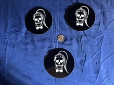Lady Gaga Original Promo, Stickers (lot of 3 ) Free flag sticker