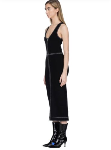 McQ By Alexander McQueen | Bodycon | Full Zip Maxi Dress | Medium | New - Picture 2 of 9