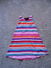NEW Spense Multicolor sleeveless striped Above Knee Woman's size 8 Dress Fun Sun