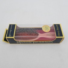 Mason Pearson BN4 Pocket Hair Brush Pink Bristle  Nylon w/ Box Cleaned VG