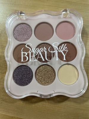 Sugar Silk Beauty Ethereal Eyes Palette Purple Pink Gold Matte Shimmer Cruelty- 