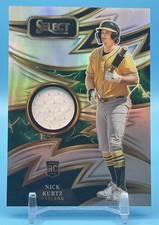 2025 Panini Select Nick Kurtz Rookie Memorabilia Prizm Sparks #SP-NK Athletics