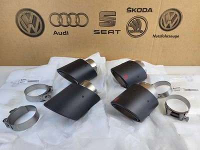 Original Audi S6 4G S7 4G8 Akrapovic Carbon Auspuffblenden Set 4G0071913 NEU-OVP - Bild 1 von 4