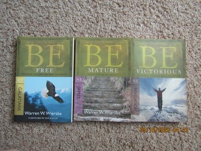 by Warren W. Wiersbe - Be Free-Be Mature-Be Victorious  - 3 Books