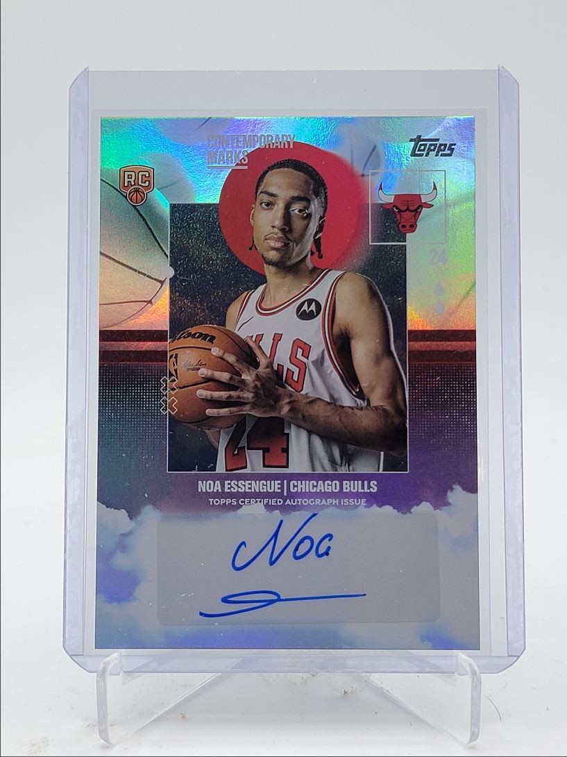 NOA ESSENGUE 2025-26 TOPPS CONTEMPORARY MARKS ROOKIE RAINBOW RC AUTO Q5692