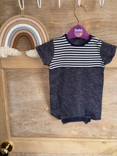 Baby Boys Striped Romper By Next Age 3-6 Months