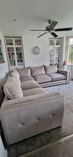 SCS Regency 6 Seater Corner Sofa Grey Velvet | RRP £3,239 | Excellent Condition