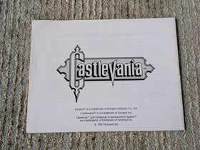 Castlevania 1st First Print Hangtab Circle SOQ NES Nintendo Complete CIB Overlap