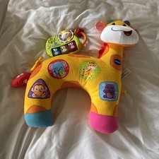 VTech Tummy Time Discovery Pillow Giraffe Plush Stuffed Musical Toy COMPLETE