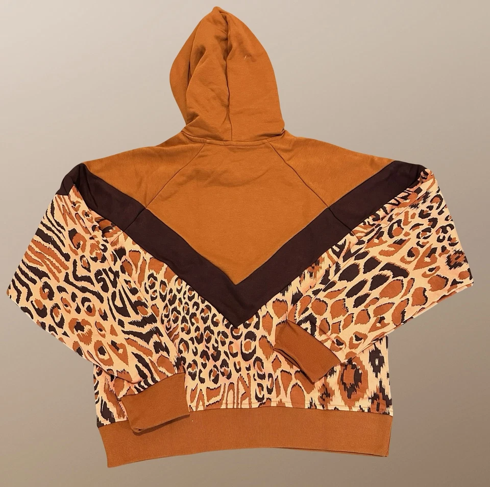 Adidas Farm Rio Sudadera con Capucha Mujer XS Estampado Animal Leopardo Tigre Pullover IV9739 NUEVO CON ETIQUETAS Foto 2 de 4