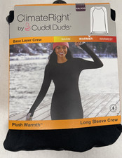 ClimateRight by CUDDL DUDS Women's WARMER Plush Warmth Base Layer Top, Size: XXL