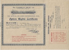 Cambrian Trust Limited, 1923