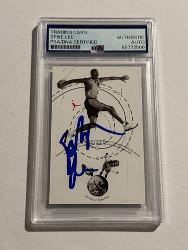 SPIKE LEE SIGNED AUTO RC ROOKIE 1991 Nike Michael Jordan CARD RARE #3 PSA