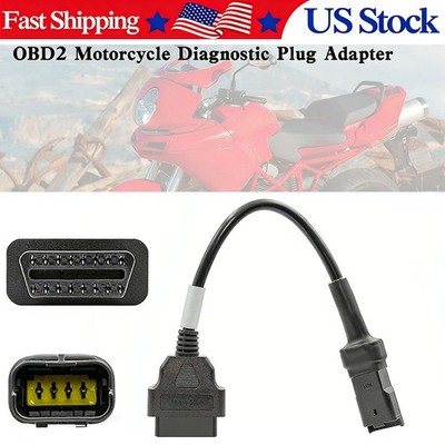 4 Pin to OBD2 Diagnostic Adapter for Ducati Panigale Multistrada Diavel Monster