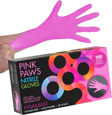 Pink Gloves Disposable Latex Free   Pink Nitrile Gloves Medium, Latex Free Glove