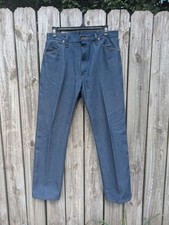 Wrangler Cowboy Cut Mens Dark Blue Denim Straight Leg Jeans Regular Fit 36x32