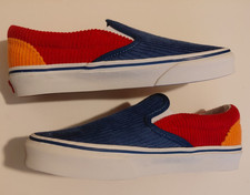 Vans Classic Slip-On Corduroy Women's Size 5 Primary Color White Trim