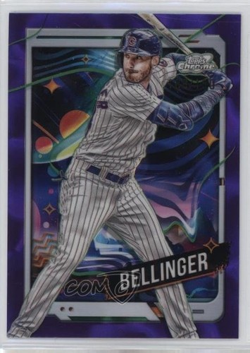 2024 Topps Cosmic Chrome Purple Nebula Refractor /150 Cody Bellinger #116