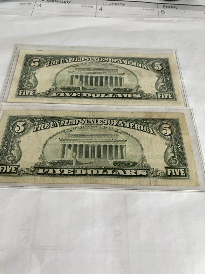 1988A & 1988A Star US $5 Federal Reserve Notes - Image 4 of 4