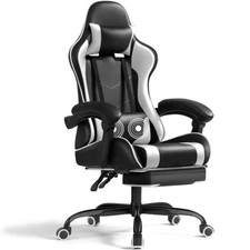 PU Leather Gaming Chair Massage Ergonomic Gamer Chair Height Adjustable Computer