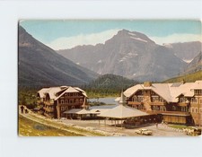 Postcard Many Glacier Hotel Glacier National Park Montana USA